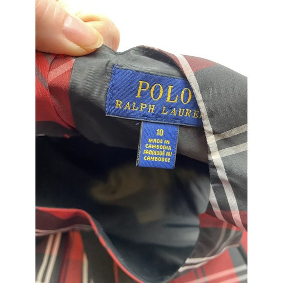 Ralph Lauren Girls Plaid Dress Size 10 - Picture 4 of 5